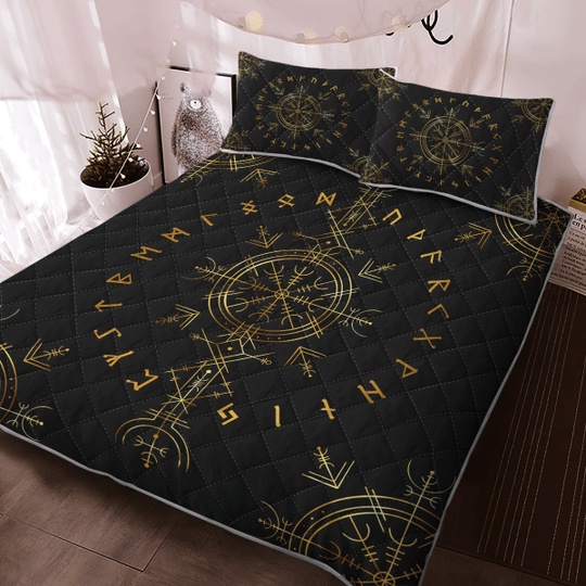Viking-Vegvisir-And-Rune-Viking-Quilt-Bedding-Set-2-1