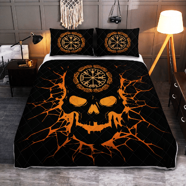 Viking-Vegvisir-Skull-Quilt-Bedding-Set-1-1