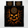Viking Vegvisir Skull Quilt Bedding Set