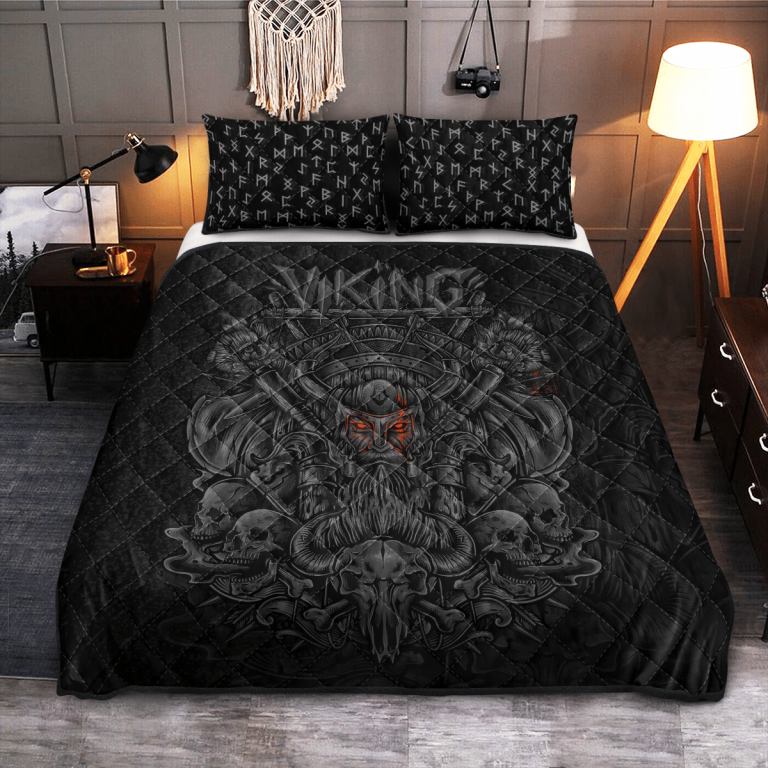 Viking-Warrior-Rune-Quilt-Bedding-Set-1