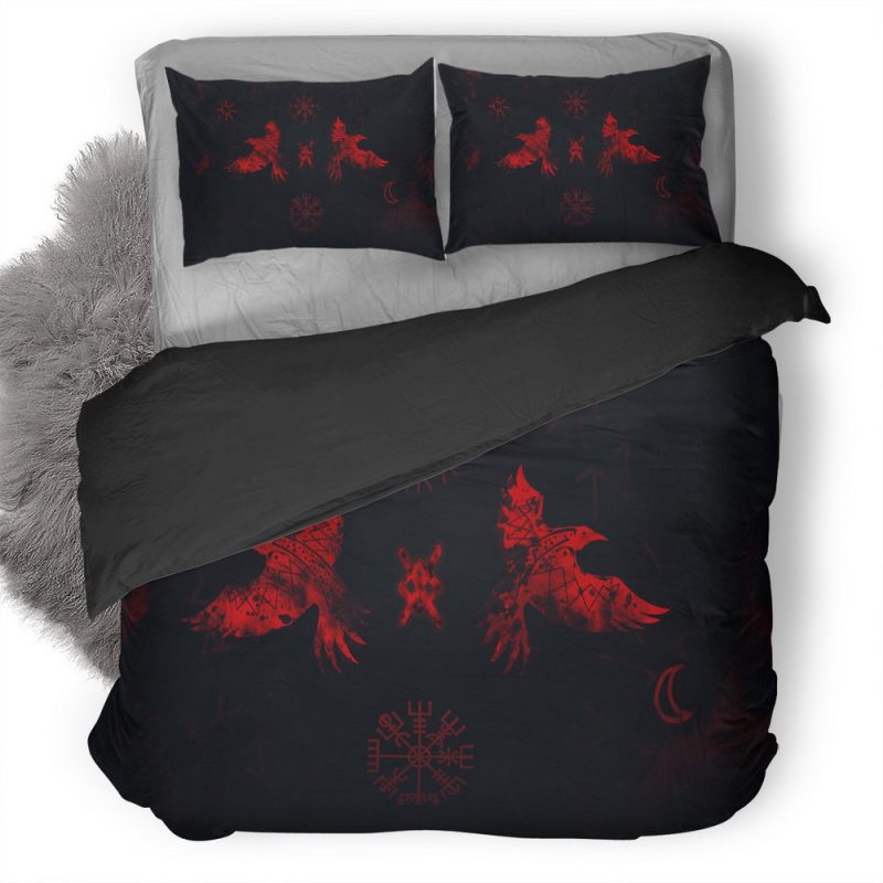 Vikings Raven Ze Duvet Cover and Pillowcase Set Bedding Set Vikings Raven Ze Duvet Cover and Pillowcase Set Bedding Set