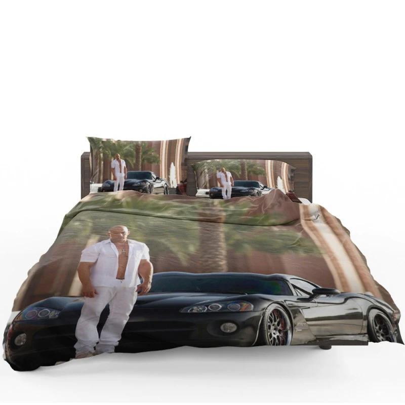 Vin Diesel in Furious 7 Movie Bedding Set Vin Diesel in Furious 7 Movie Bedding Set