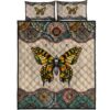 Vintage Butterfly All Over Print Bedding Set