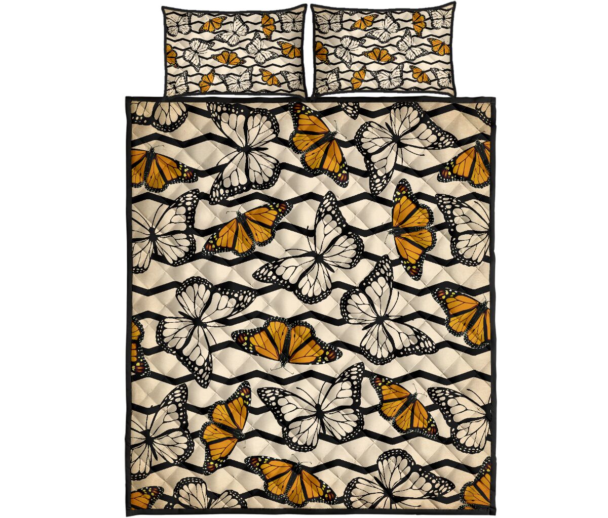 Vintage Butterfly In Autumn All Over Print Bedding Set Vintage Butterfly In Autumn All Over Print Bedding Set