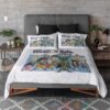 Vintage Dragon Ball Floral Embossed Bedding Set