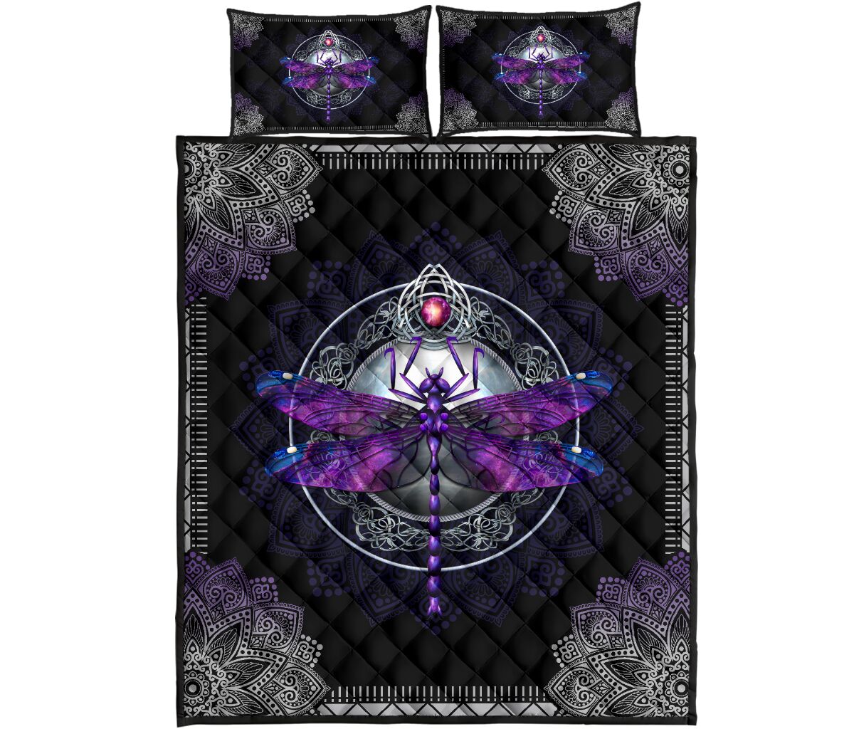 Vintage Dragonfly Night All Over Print Bedding Set Vintage Dragonfly Night All Over Print Bedding Set