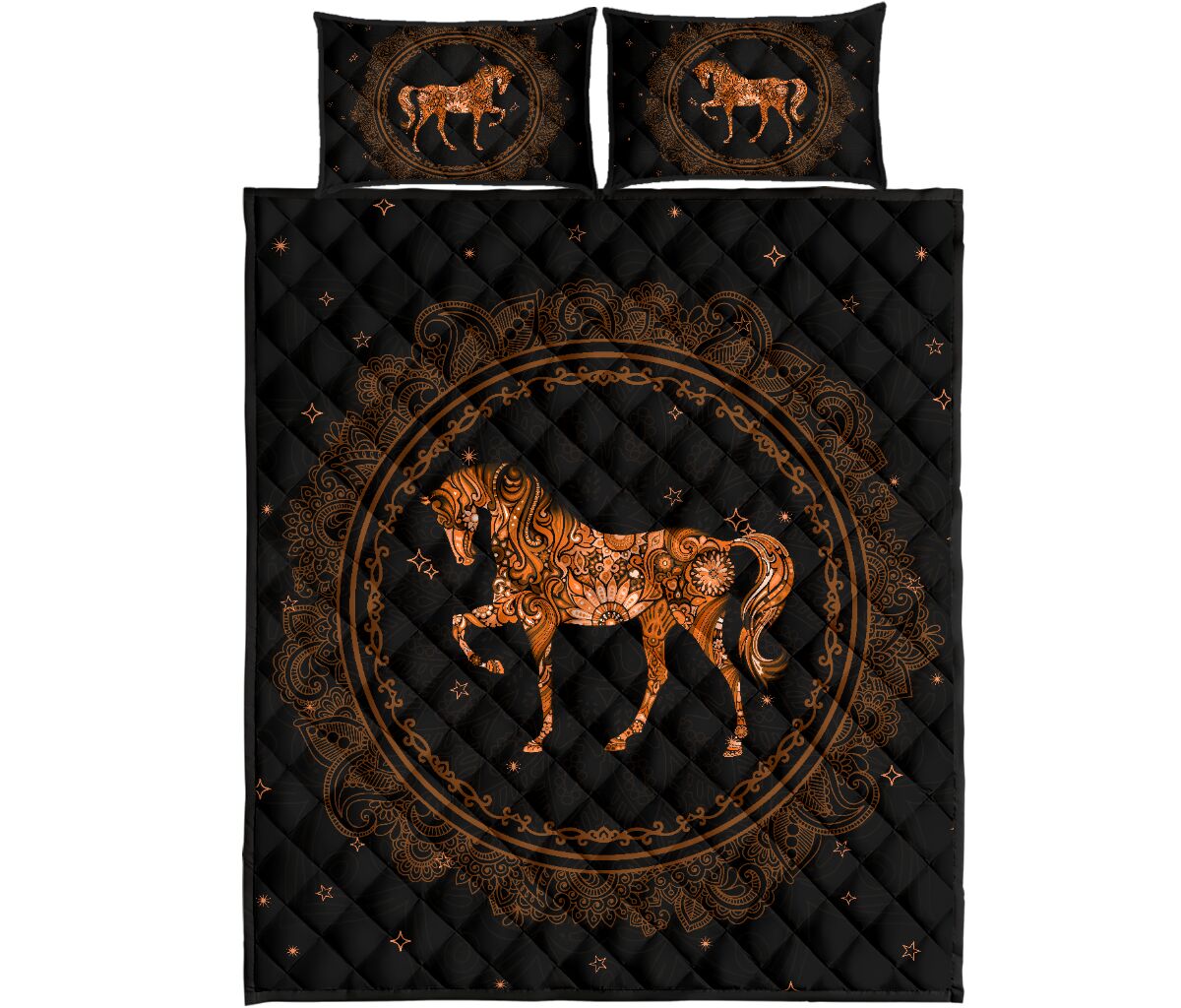 Vintage Hippie Horse All Over Printed Bedding Set Vintage Hippie Horse All Over Printed Bedding Set