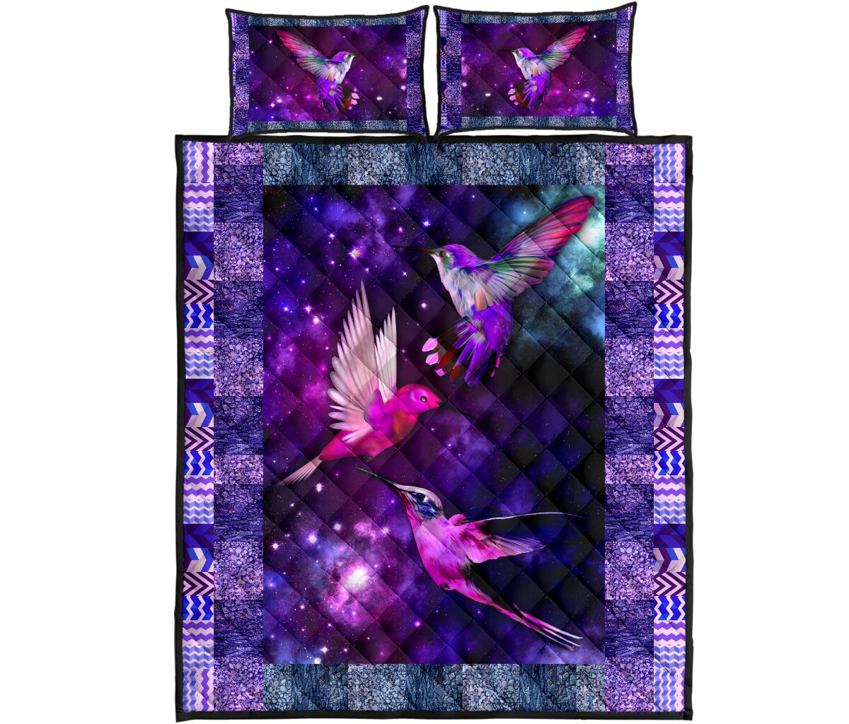 Vintage Hummingbird Galaxy All Over Print Bedding Set Vintage Hummingbird Galaxy All Over Print Bedding Set