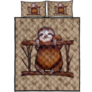 Vintage Sloth All Over Print Bedding Set