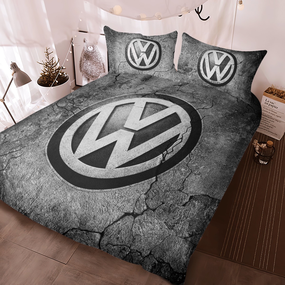 Volkswagen Cracked Art Bedding Set Volkswagen Cracked Art Bedding Set