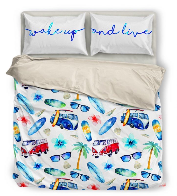 Wake Up Live Duver Duvet Cover and Pillowcase Set Bedding Set Wake Up Live Duver Duvet Cover and Pillowcase Set Bedding Set