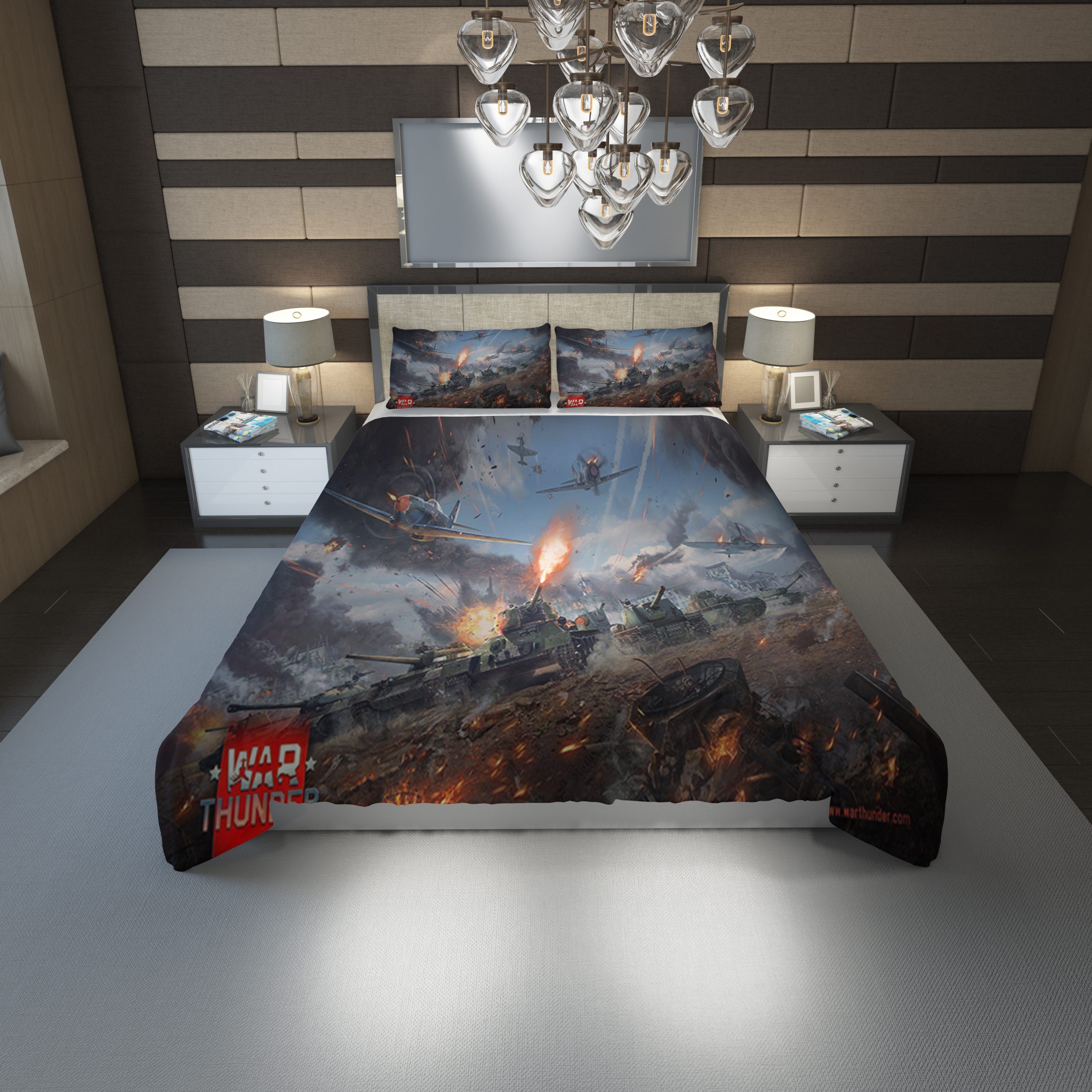 War Thunder Duvet Cover and Pillowcase Set Bedding Set 1153 War Thunder Duvet Cover and Pillowcase Set Bedding Set 1153