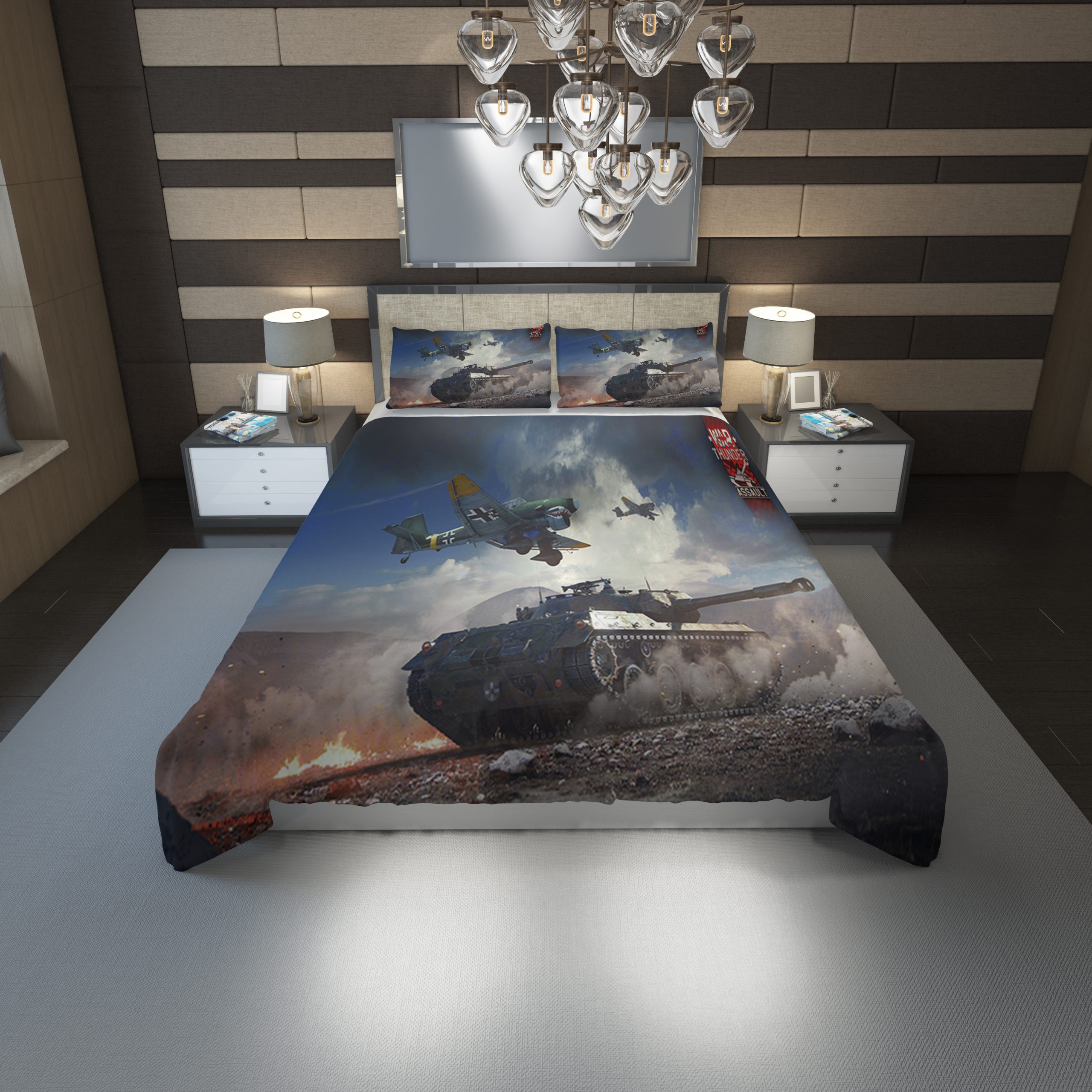War Thunder Duvet Cover and Pillowcase Set Bedding Set 1155 War Thunder Duvet Cover and Pillowcase Set Bedding Set 1155
