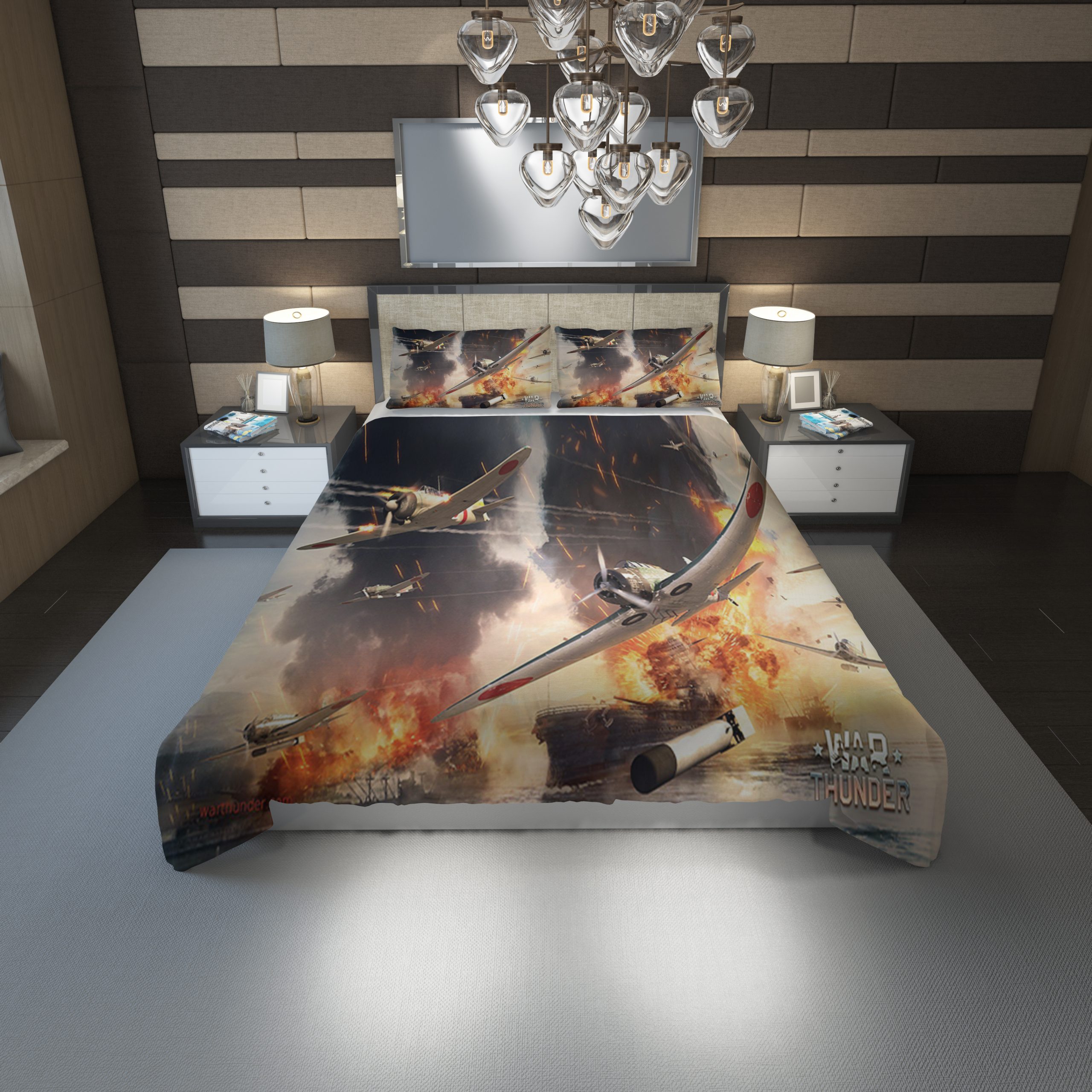 War Thunder Duvet Cover and Pillowcase Set Bedding Set 1156 War Thunder Duvet Cover and Pillowcase Set Bedding Set 1156