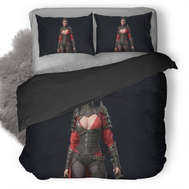 Warrior Girl Artwork Duvet Cover and Pillowcase Set Bedding Set Warrior Girl Artwork Duvet Cover and Pillowcase Set Bedding Set