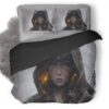 Warrior Girl Hood Artwork Xj Duvet Cover and Pillowcase Set Bedding Set
