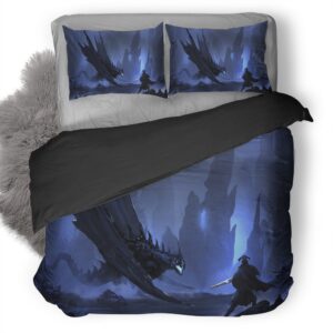 Warrior Vs Dragon 9A Duvet Cover and Pillowcase Set Bedding Set