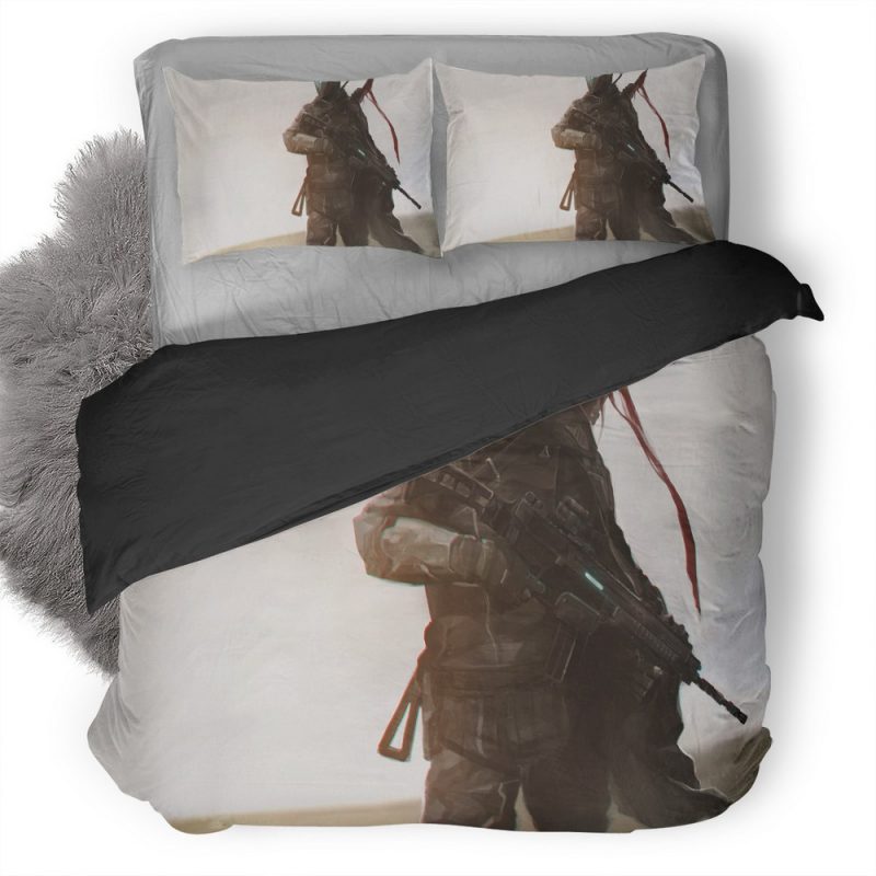 Warrior With Rifle Desert 31 Duvet Cover and Pillowcase Set Bedding Set Warrior With Rifle Desert 31 Duvet Cover and Pillowcase Set Bedding Set