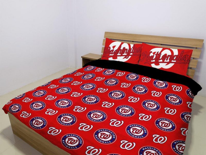 Washington Nationals Duvet Cover and Pillowcase Set Bedding Set 1014 Washington Nationals Duvet Cover and Pillowcase Set Bedding Set 1014