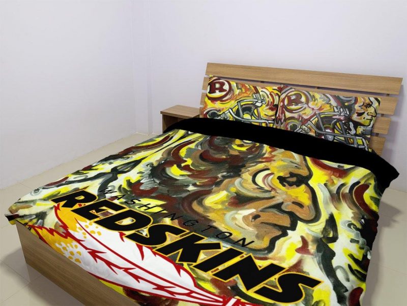 Washington Redskins Duvet Cover and Pillowcase Set Bedding Set 1013 Washington Redskins Duvet Cover and Pillowcase Set Bedding Set 1013