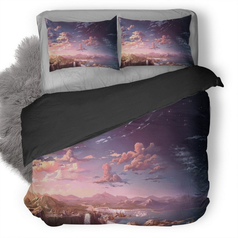Waterfall Sun Landscape Artist 0A Duvet Cover and Pillowcase Set Bedding Set Waterfall Sun Landscape Artist 0A Duvet Cover and Pillowcase Set Bedding Set