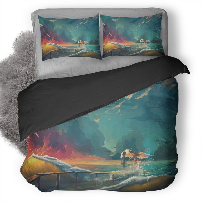 When He Mets Angel 57 Duvet Cover and Pillowcase Set Bedding Set When He Mets Angel 57 Duvet Cover and Pillowcase Set Bedding Set