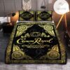 Whiskey Crown Royal Black Quilt Bedding Set-