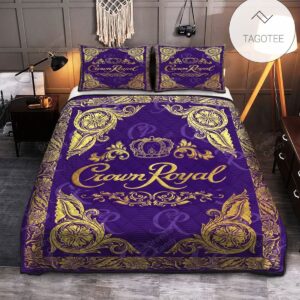 Whiskey Crown Royal Delux Quilt Bedding Set-