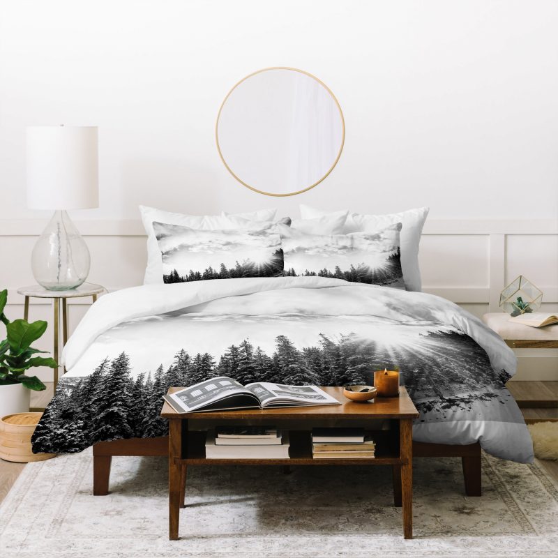 White Moutain Duvet Cover and Pillowcase Set Bedding Set White Moutain Duvet Cover and Pillowcase Set Bedding Set