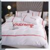 White Supreme Duvet Cover Pillow Cases Quilt Bedding Set