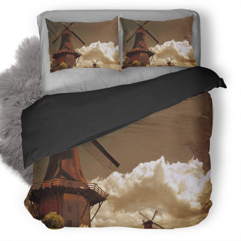 Windmill Artist Pic Duvet Cover and Pillowcase Set Bedding Set Windmill Artist Pic Duvet Cover and Pillowcase Set Bedding Set