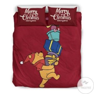 Winnie The Pooh Merry Christmas Everyone Bedding Set