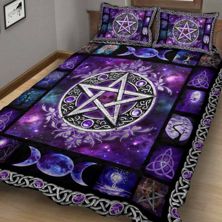 Witch-Triple-Moon-Pentagram-Quilt-Bedding-Set-2