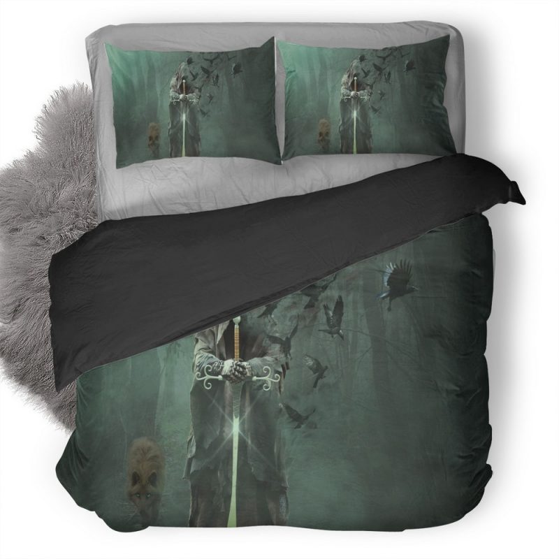 Wizard Of Death In A Dark Forest Tr Duvet Cover and Pillowcase Set Bedding Set Wizard Of Death In A Dark Forest Tr Duvet Cover and Pillowcase Set Bedding Set