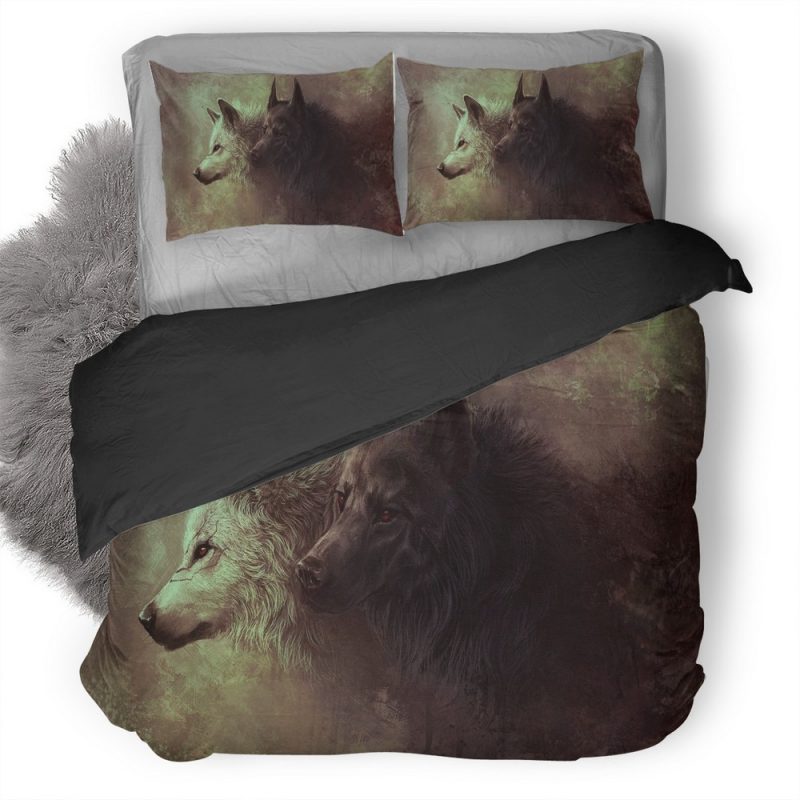 Wolf Art Duvet Cover and Pillowcase Set Bedding Set Wolf Art Duvet Cover and Pillowcase Set Bedding Set