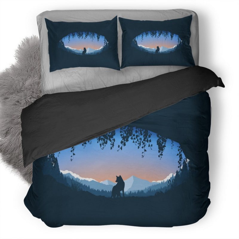 Wolf Cave Minimalist S1 Duvet Cover and Pillowcase Set Bedding Set Wolf Cave Minimalist S1 Duvet Cover and Pillowcase Set Bedding Set