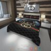 Wolf Gucci Black Pattern Quilt Bedding Set