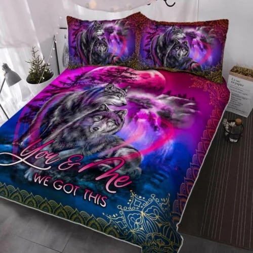 Wolf-Moon-You-And-Me-We-Got-This-Quilt-Bedding-Set-1