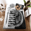 Wolf Symbol Of A Viking Quilt Bedding Set