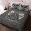 Wolf Valknut Raven Quilt Bedding Set