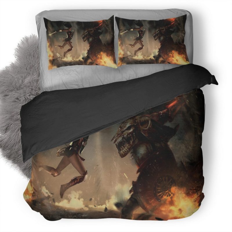 Wonder Woman Vs Ares Um Duvet Cover and Pillowcase Set Bedding Set Wonder Woman Vs Ares Um Duvet Cover and Pillowcase Set Bedding Set