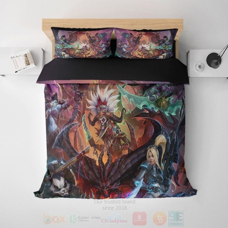 World-Of-Warcraft-All-Cast-Brushed-Gamming-Bedding-Set-1
