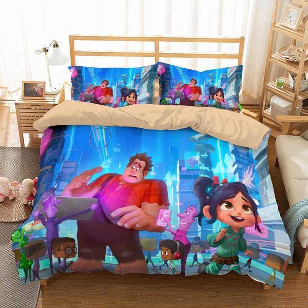 Wreck It Ralph 2 Duvet Cover and Pillowcase Set Bedding Set 596 Wreck It Ralph 2 Duvet Cover and Pillowcase Set Bedding Set 596