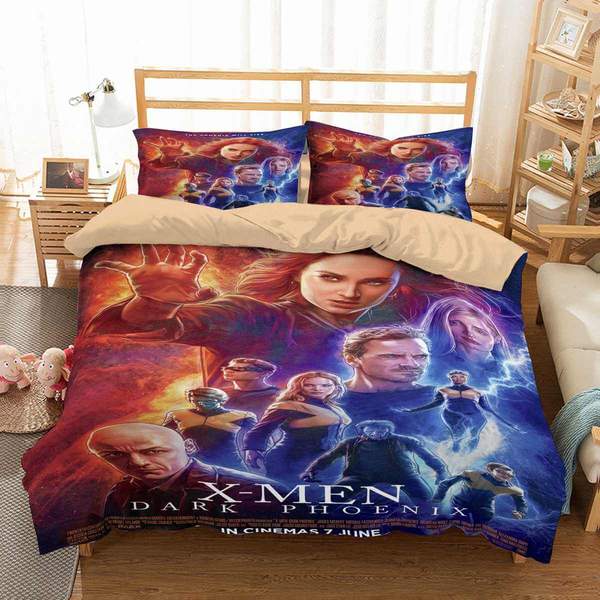 X Men Dark Phoenix Duvet Cover and Pillowcase Set Bedding Set 796 X Men Dark Phoenix Duvet Cover and Pillowcase Set Bedding Set 796