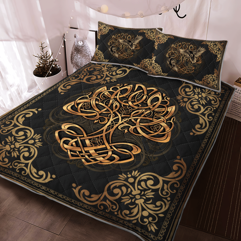 Yggdrasil-OdinS-Ravens-Huginn-And-Muninn-Quilt-Bedding-Set-2