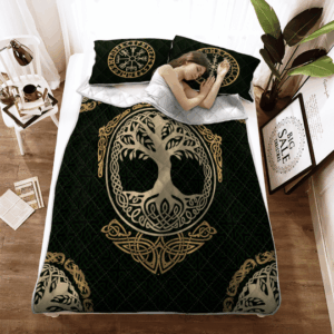 Yggdrasil The Tree Of Life In Norse Mythology Viking Quilt Bedding Set