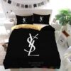 Ysl Yves Saint Laurent Style Inspired Bedding Set