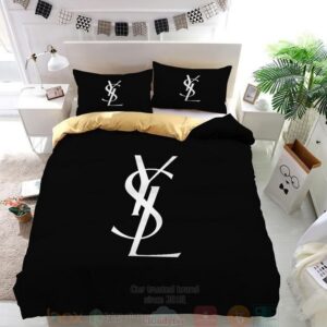 Ysl Yves Saint Laurent Style Inspired Bedding Set