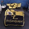 Yves Saint Laurent Black Yellow Bedding Set