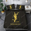 Yves Saint Laurent Full Print Duvet Cover Bedding Set